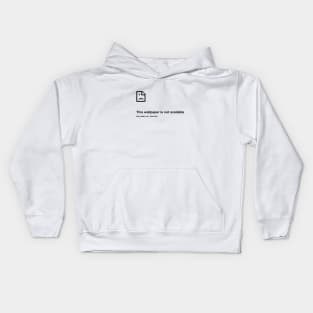 Not Available Kids Hoodie